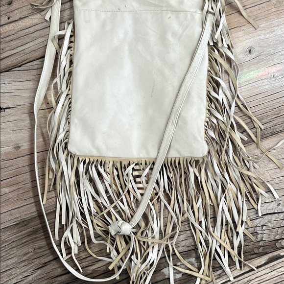 Spell Cream Fringe Crossbody with Beaded Accent - Picture 7 of 13